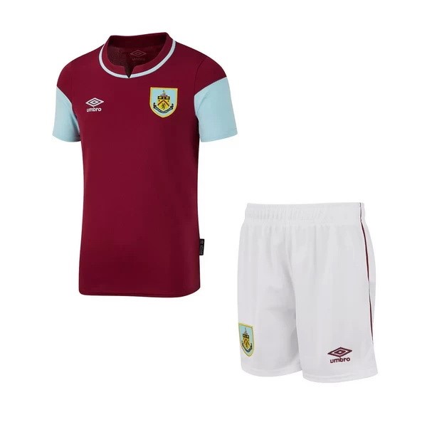 Camiseta Burnley Primera Equipo Niños 2020-21 Borgona